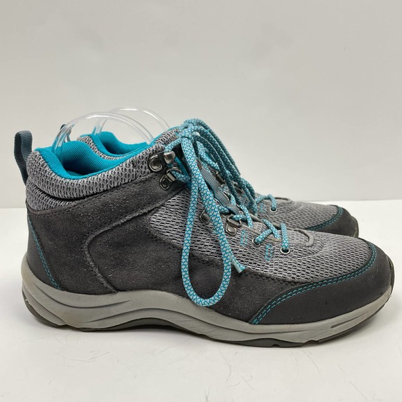 Vionic Cypress Gray & Teal Water Resistant Outdoor Trail Hiking Shoes - Picture 4 of 10